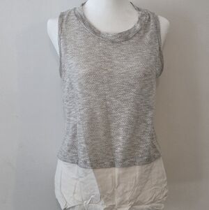 W5 Heathered Light Gray Sleeveless Knit Tank